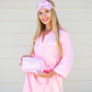 Pink Dolly Satin Custom Sleep Mask