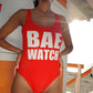 Bae Watch Customized One Piece Swimsuit