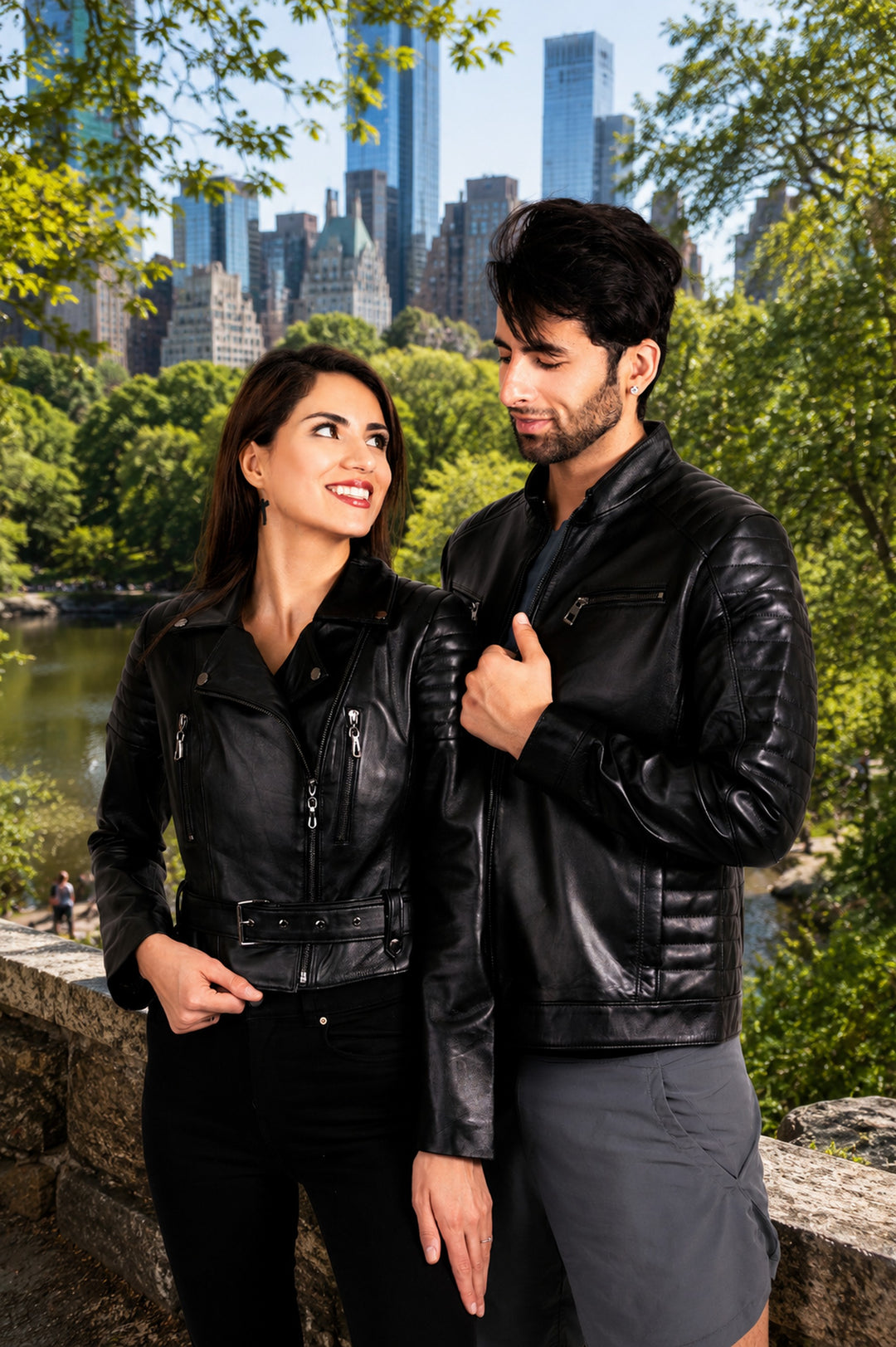 Matching Leather Jacket for Him and Her