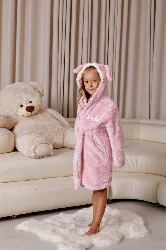 Kids Bunny Personalized Bathrobes