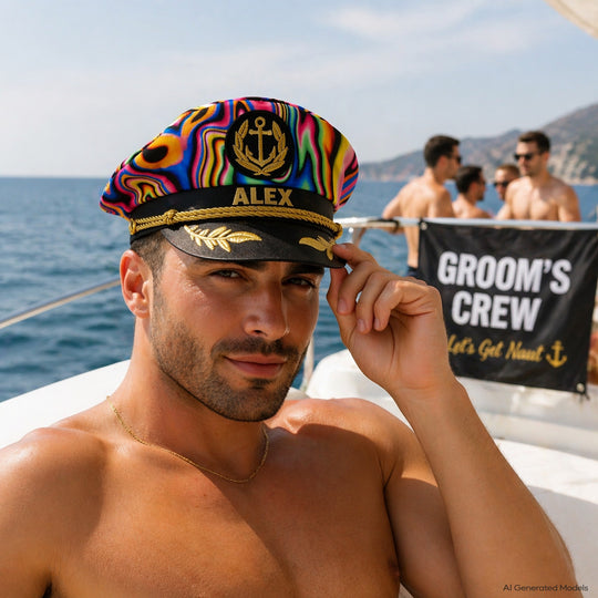 Personalized Captain Hat LGBTQ Pride