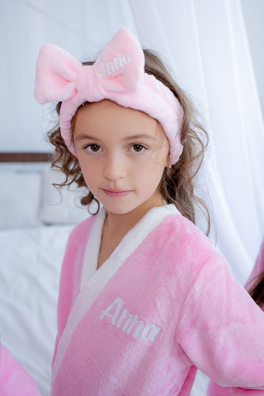 Kids Soft Spa Headband with Bow