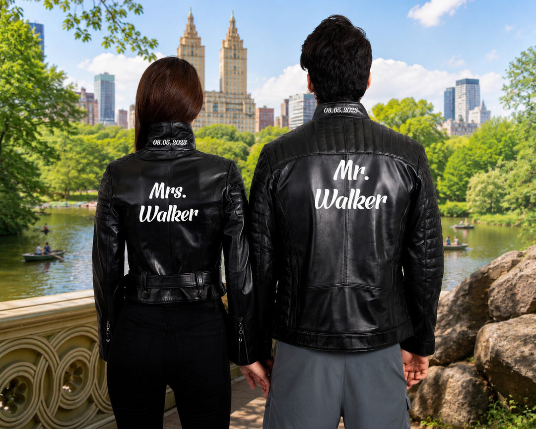 Matching Leather Jacket for Him and Her