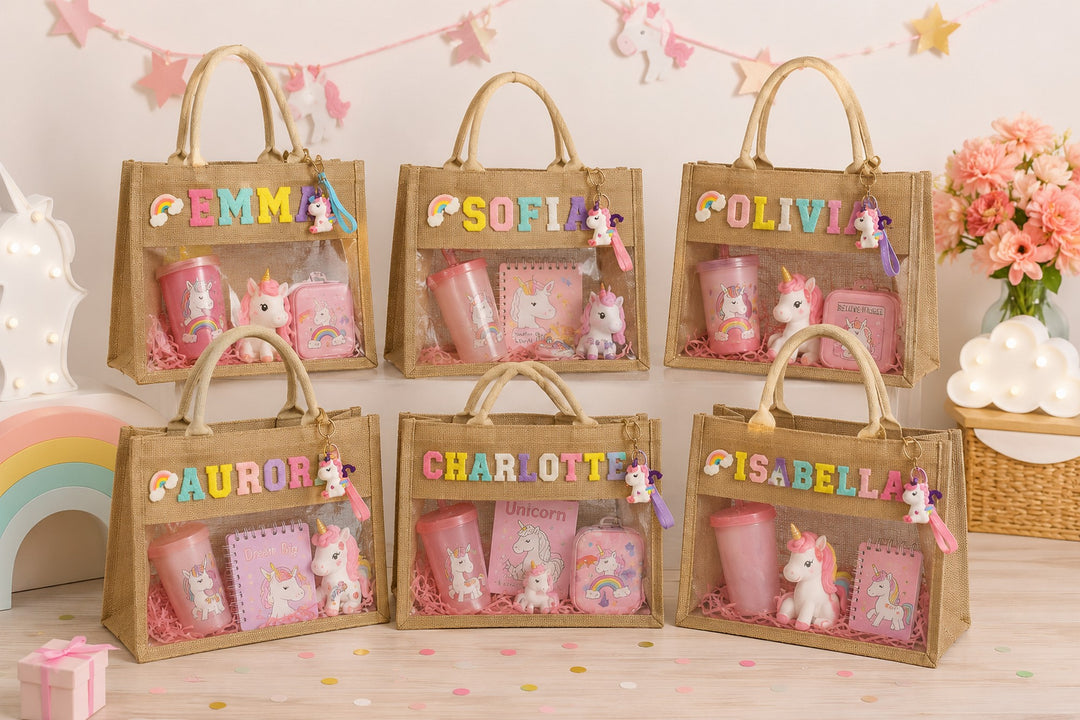 Personalized Unicorn Tote Bag