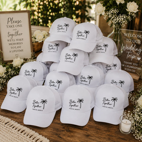 Custom Trucker Caps. Personalized Wedding & Party Favors