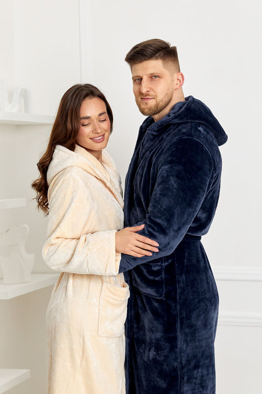 Custom Infinity Long Hooded Bathrobes