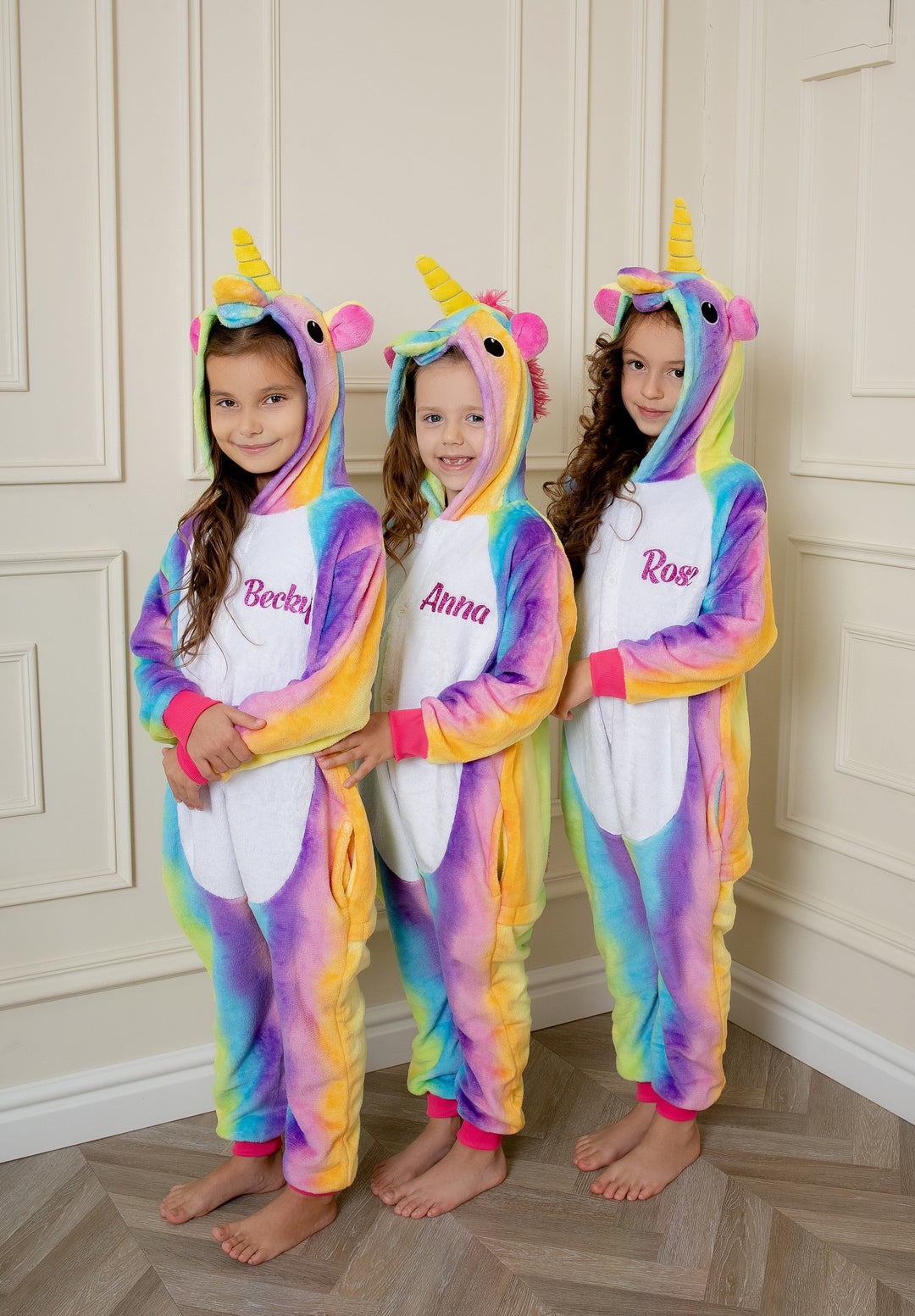 Family Matching Unicorn Rainbow One size Pajamas