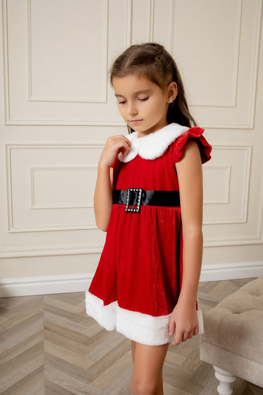 Santa Toddler Girl Dress