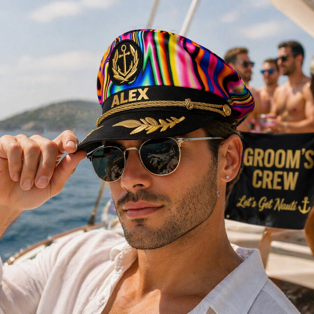 Personalized Captain Hat LGBTQ Pride