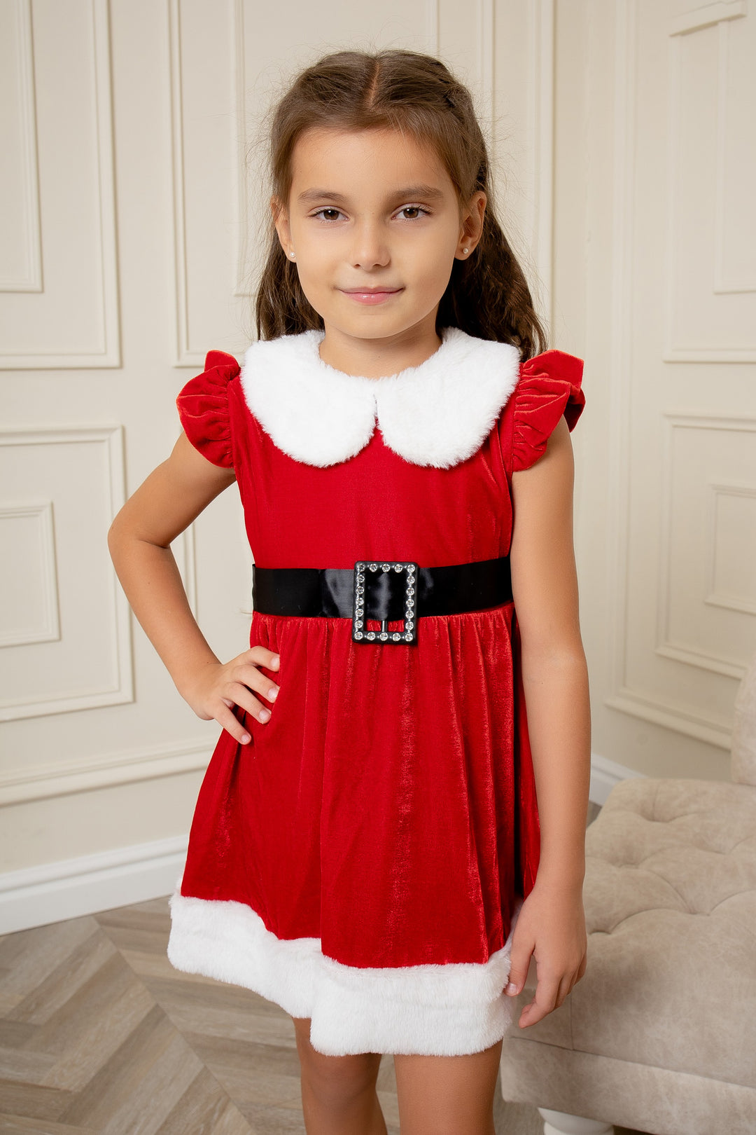 Santa Toddler Girl Dress