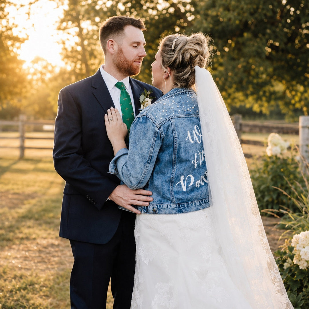 Personalized Mrs Bridal Jean Jacket