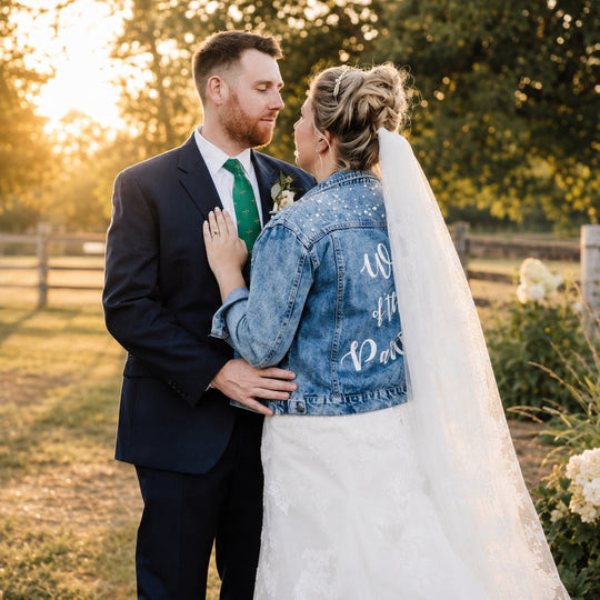 Personalized Mrs Bridal Jean Jacket