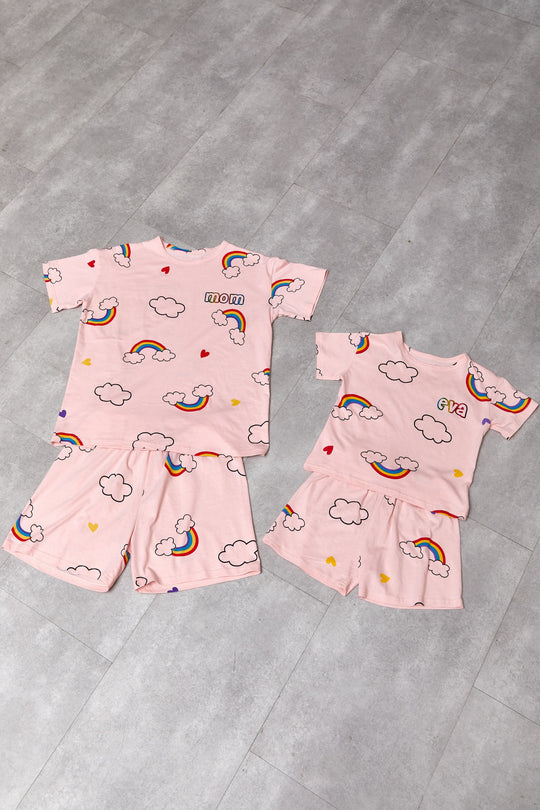 Mommy and Me Matching Unicorn Cotton Pajama Sets