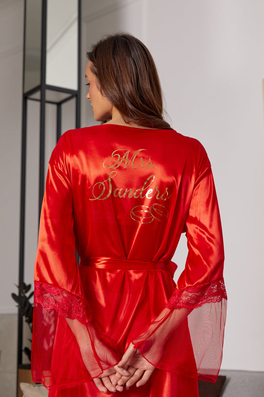 Personalized Sexy Lace Robe