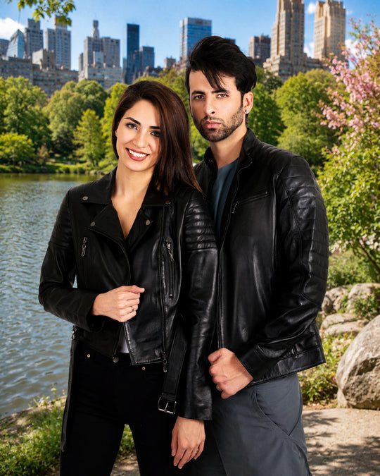 Matching Leather Jacket for Him and Her