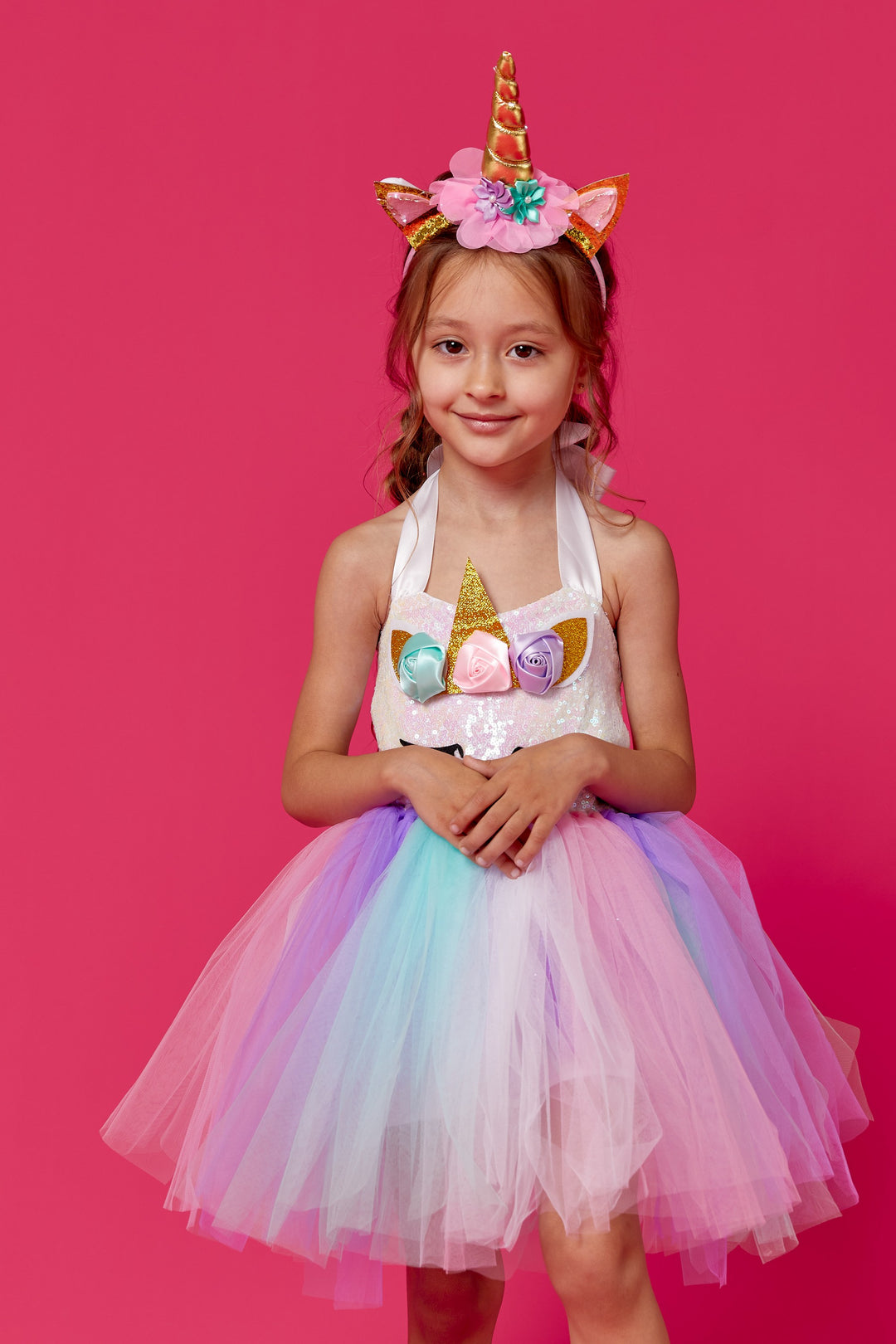 Girls LED Unicorn Personalized Dress