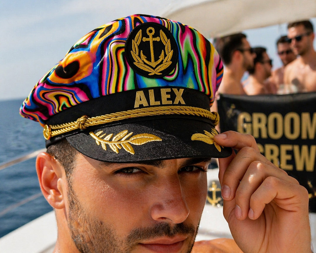Personalized Captain Hat LGBTQ Pride