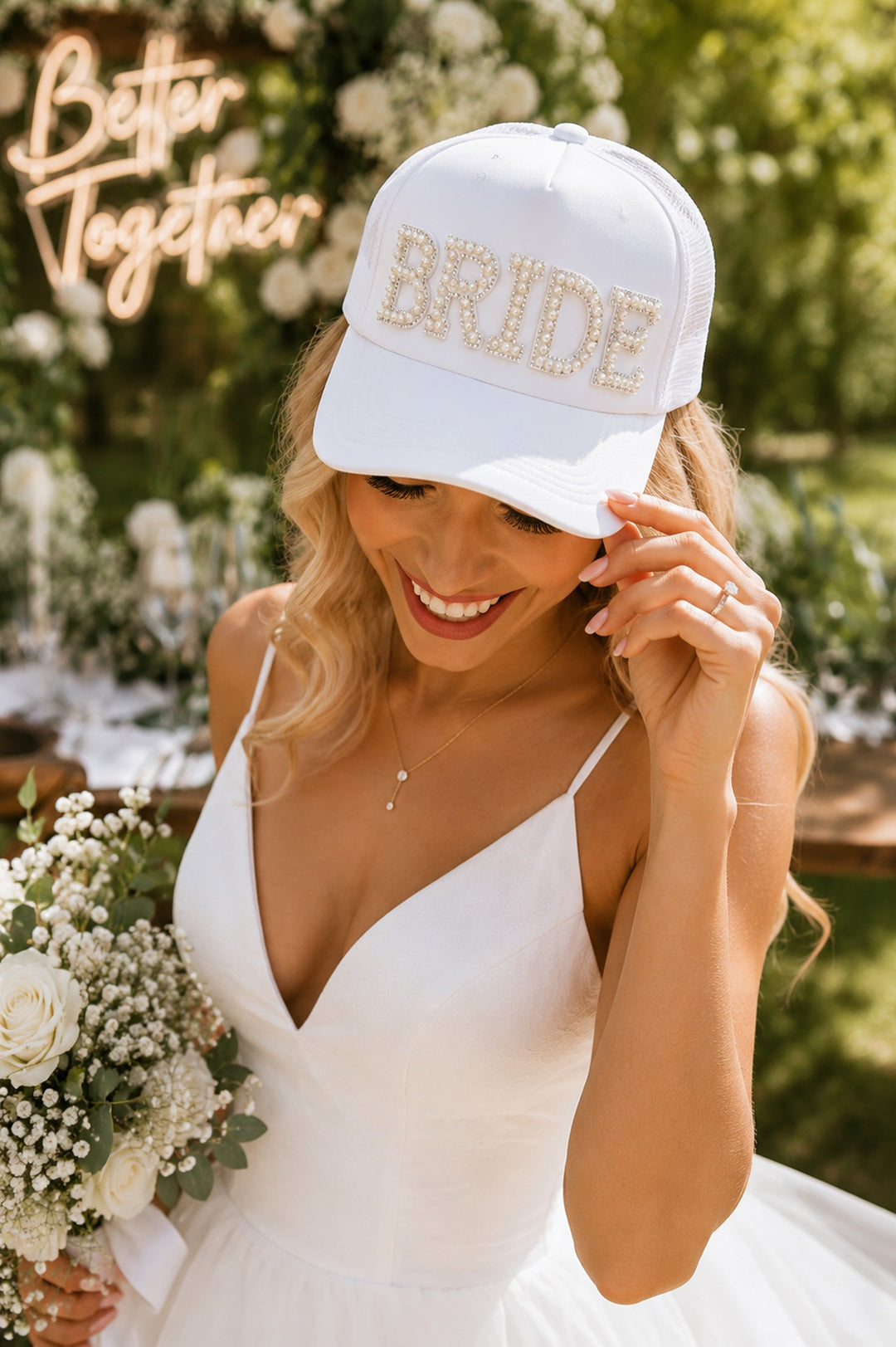 Pearl Bride Trucker Hat
