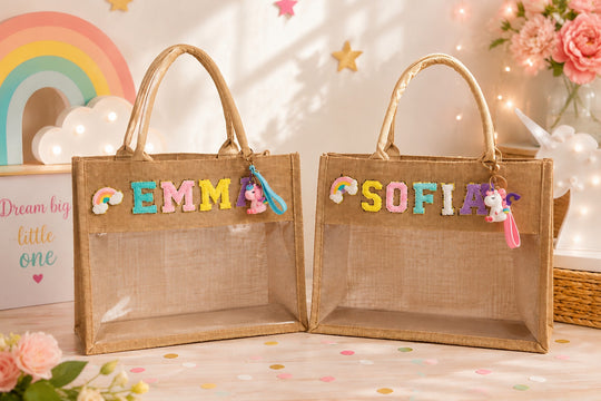 Personalized Unicorn Tote Bag