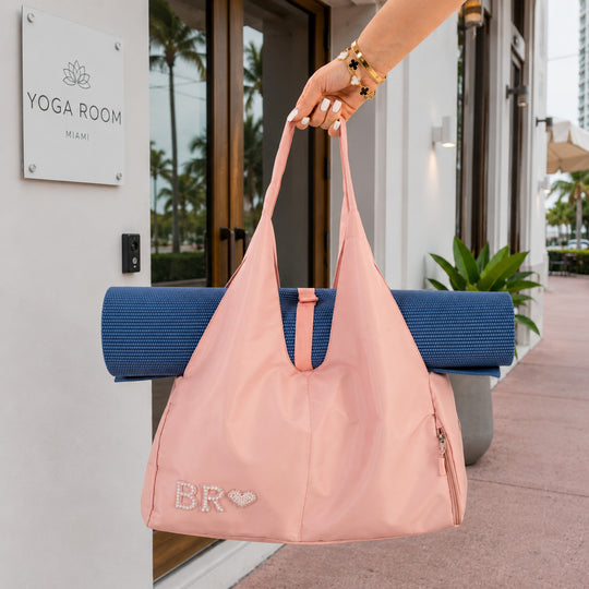 Chic Personalized Yoga Tote – Includes Strap & Shoe Pocket
