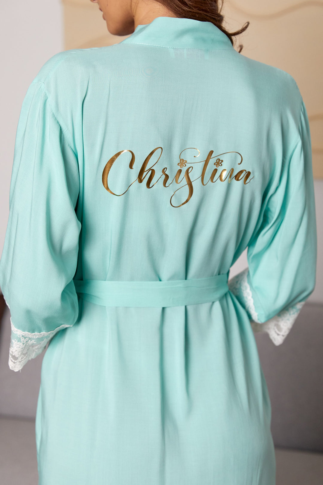 Personalized Cotton Lace Robes