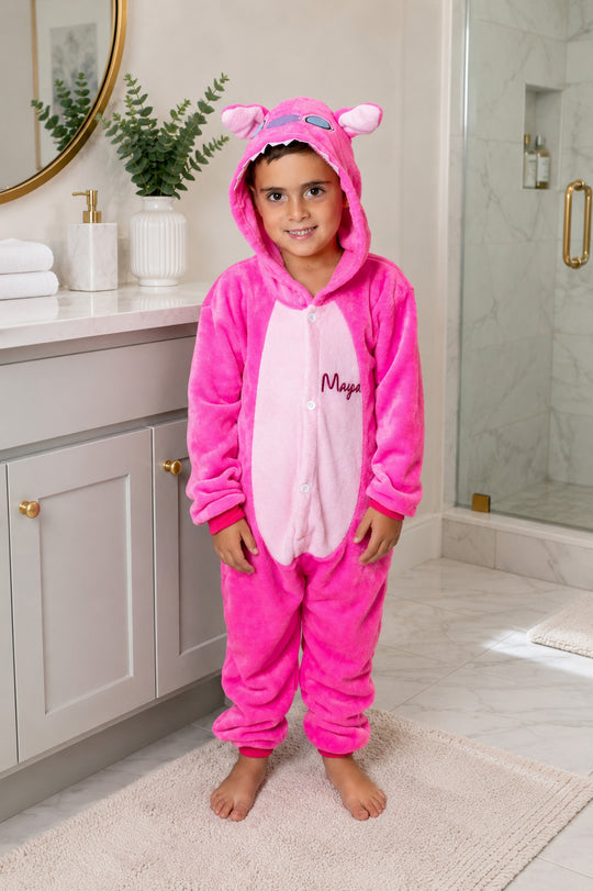 Personalized Kids Trendy One Piece Pajamas