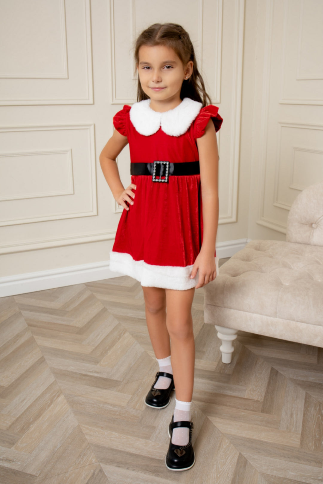 Santa Toddler Girl Dress