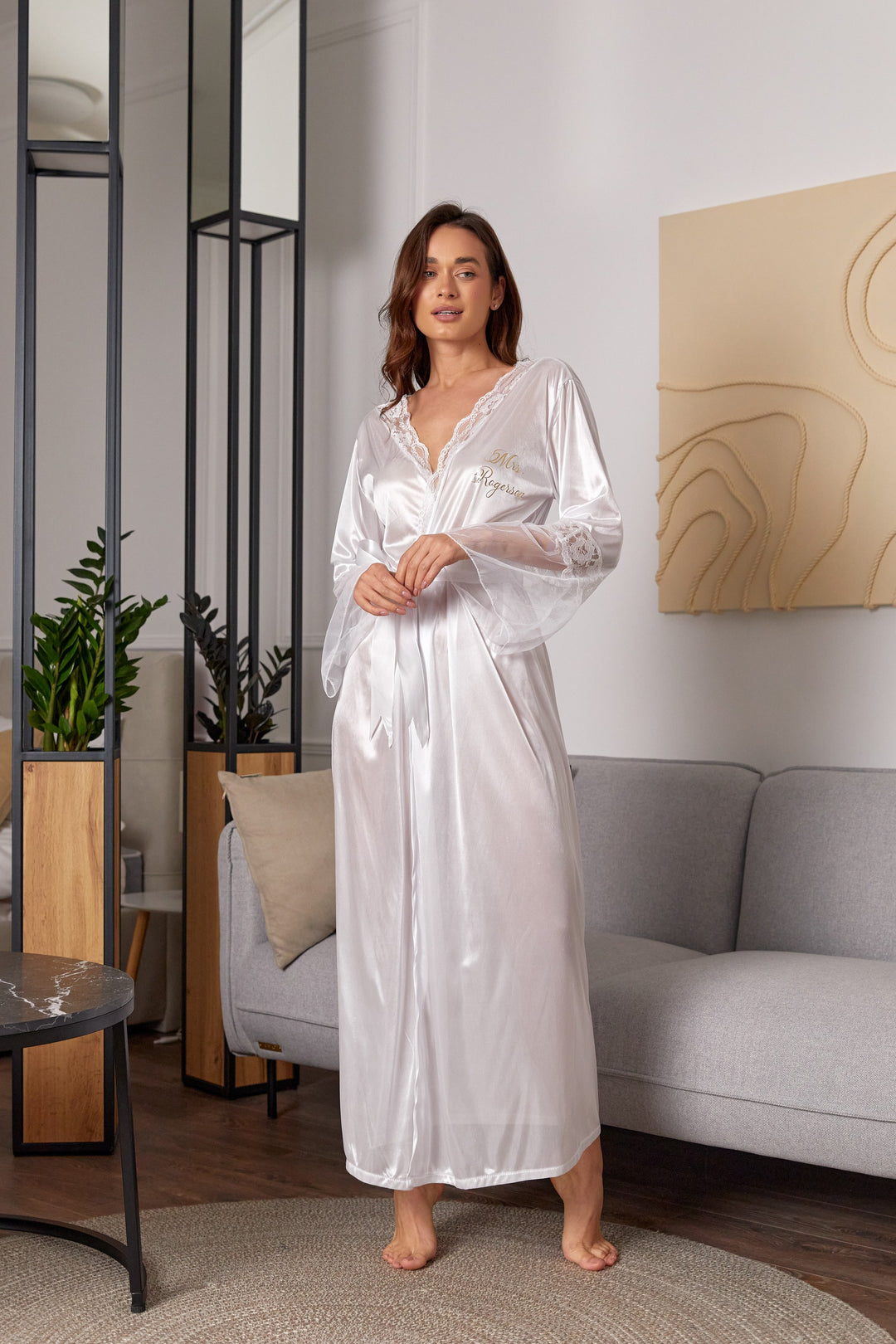 Personalized Sexy Lace Robe