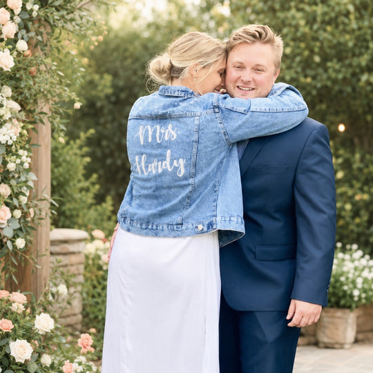 Personalized Mrs Bridal Jean Jacket