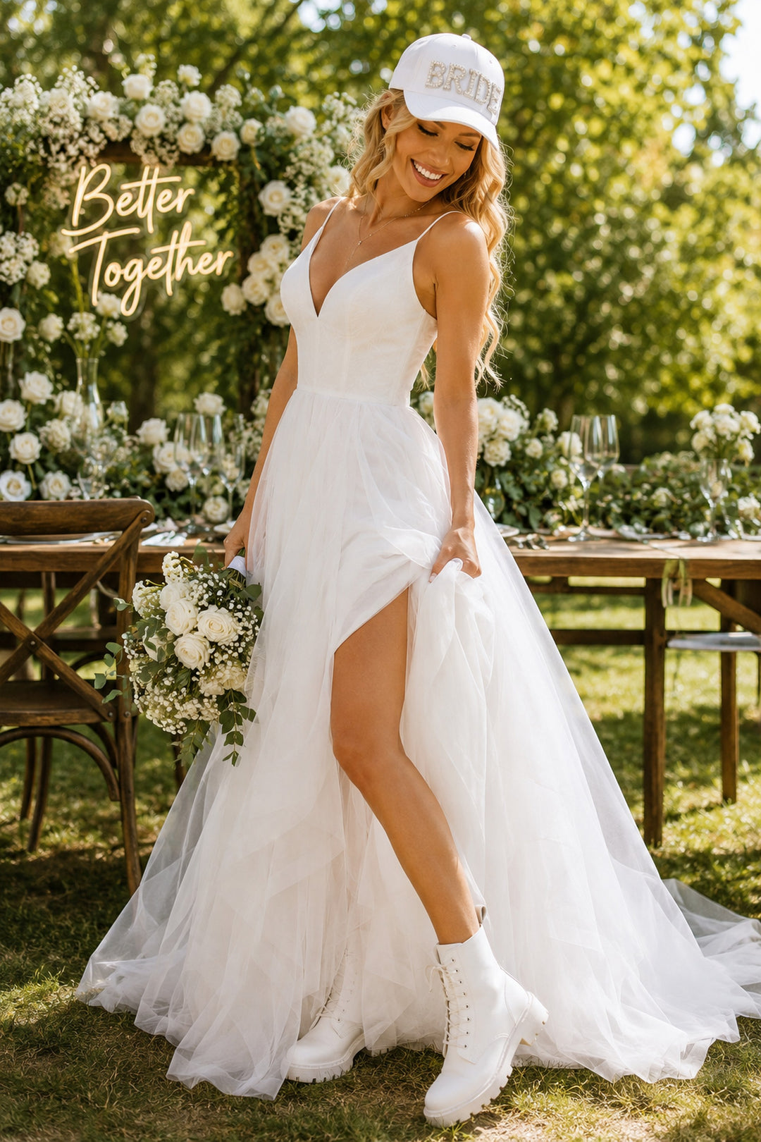 Pearl Bride Trucker Hat