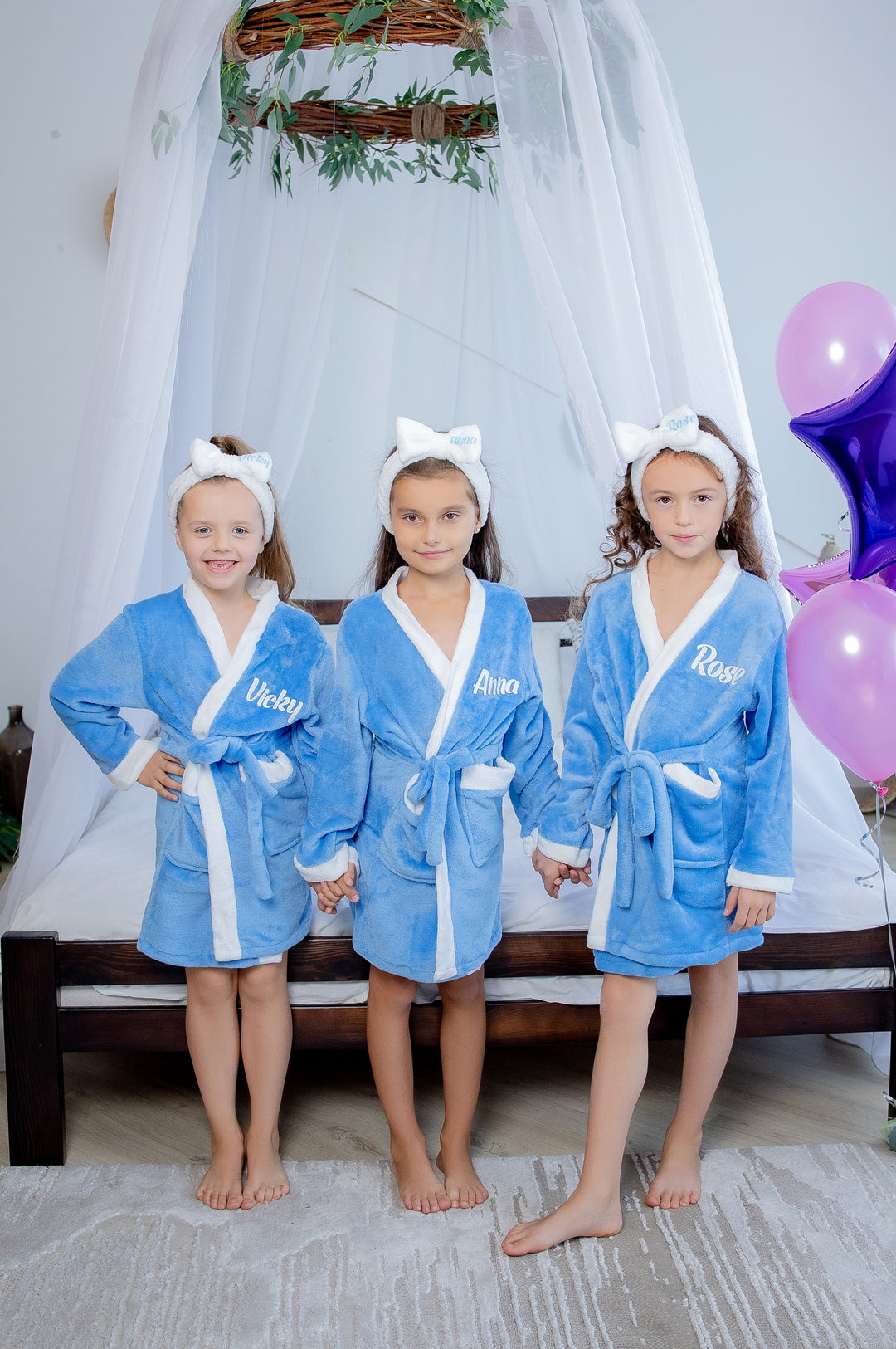 Custom Kids Plush Bathrobes