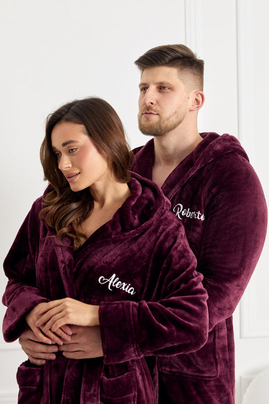 Custom Infinity Long Hooded Bathrobes