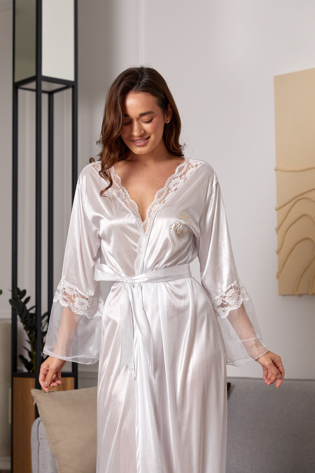 Personalized Sexy Lace Robe