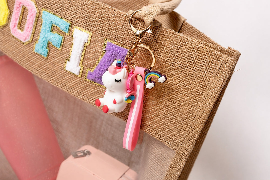Personalized Unicorn Tote Bag