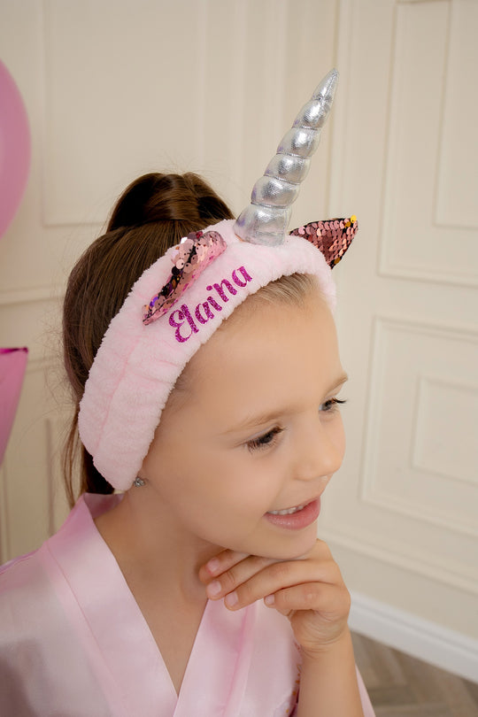 Kids Unicorn Horn Soft Spa Headbands