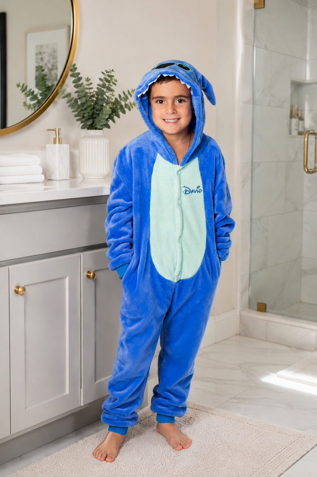Personalized Kids Trendy One Piece Pajamas