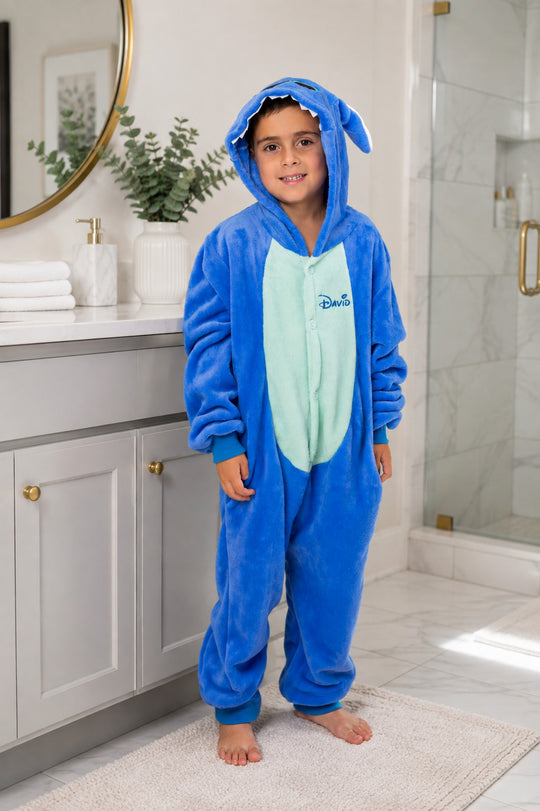 Personalized Kids Trendy One Piece Pajamas