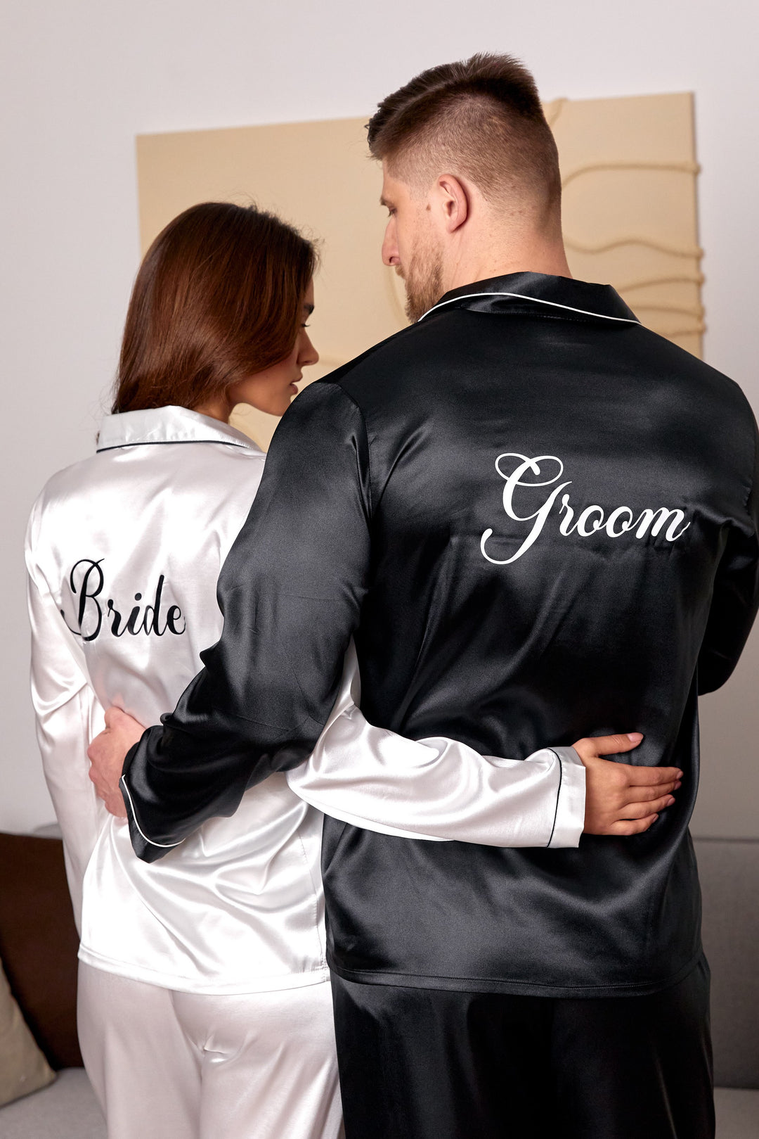 Personalized Satin Pajamas for Men and Women