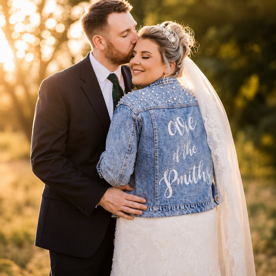 Personalized Mrs Bridal Jean Jacket