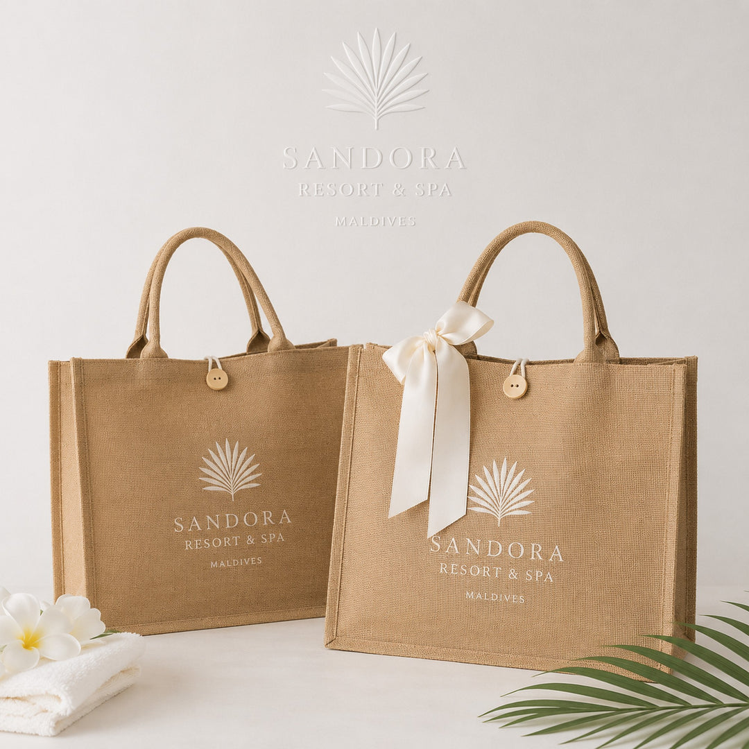 Hotel Welcome Bags, Resort Guest Gifts, Hospitality Gifts, Branded Beach Tote Bags