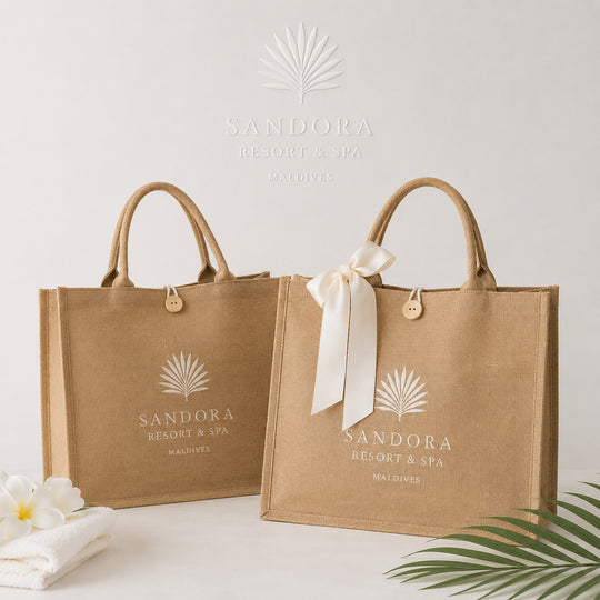 Hotel Welcome Bags, Resort Guest Gifts, Hospitality Gifts, Branded Beach Tote Bags