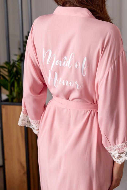 Personalized Cotton Lace Robes