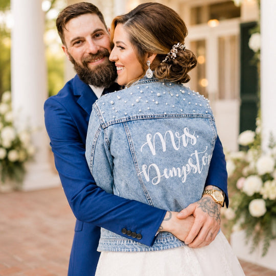 Personalized Mrs Bridal Jean Jacket