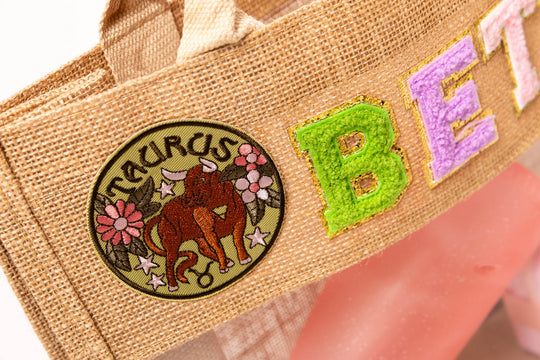 Personalized Zodiac Tote Bag. Custom Astrology Gift