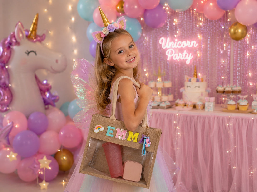 Personalized Unicorn Tote Bag
