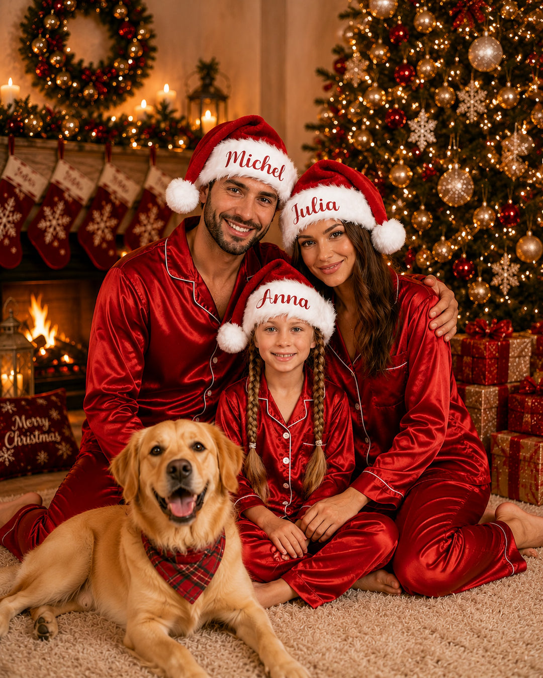 Custom Santa Hats with Names