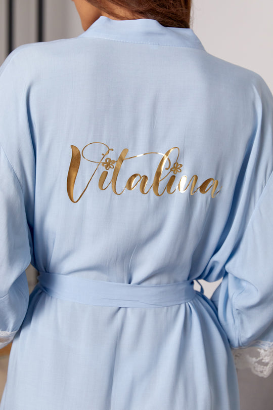 Personalized Cotton Lace Robes