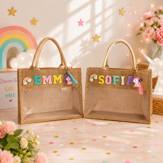 Personalized Unicorn Tote Bag