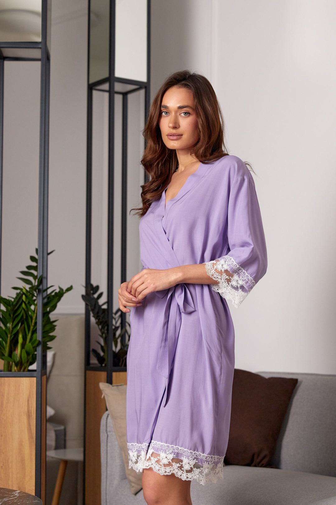 Personalized Cotton Lace Robes