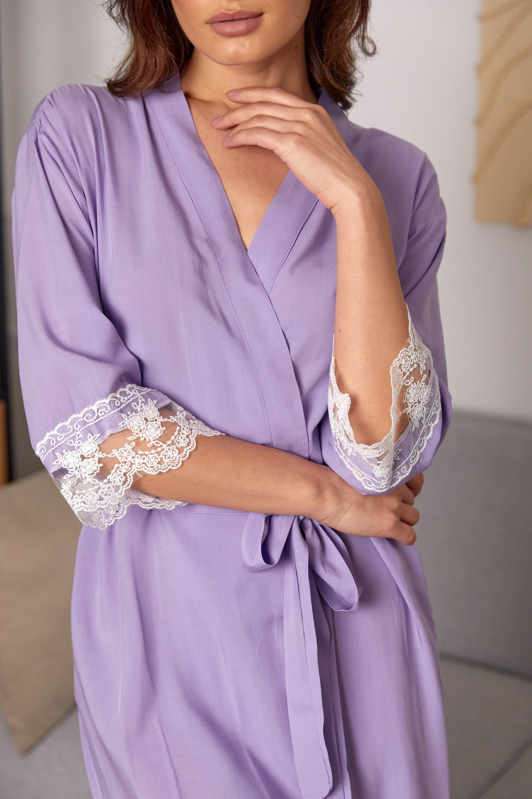 Personalized Cotton Lace Robes